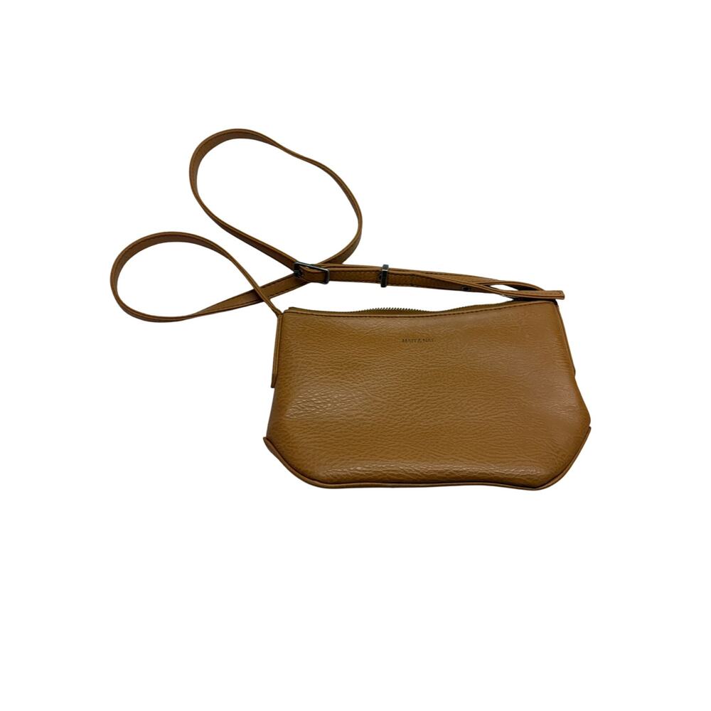 Matt &‎ Nat Vegan Faux Leather Shoulder Bag with Adjustable Strap EUC